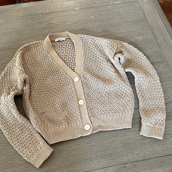 Madewell Sweaters - Madewell loose knot cardi in khaki size small
